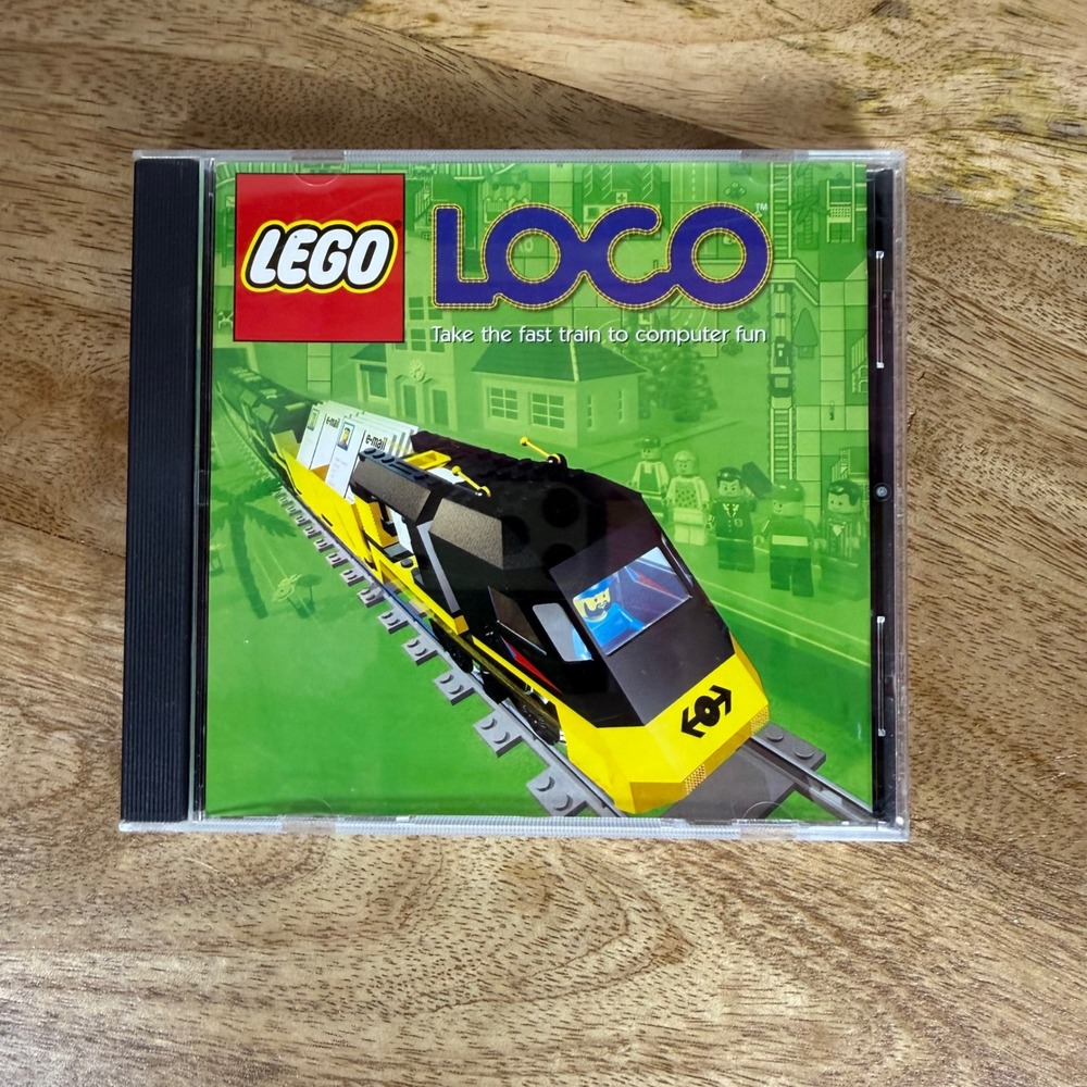 LEGO Loco PC CD-ROM Video Game 1998 Vintage LEGO Media Train Simulation